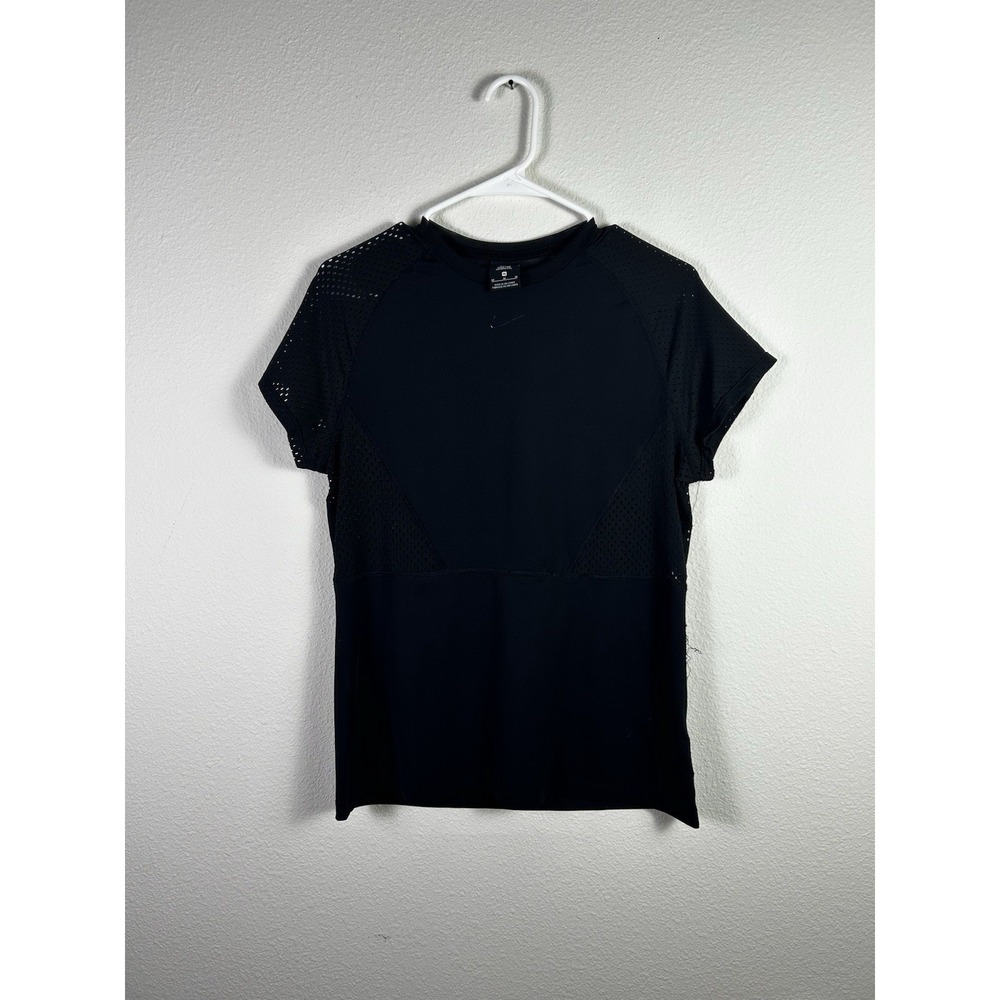 Nike Shirt Womens Medium Black Pro Hypercool Short Sleeve Training